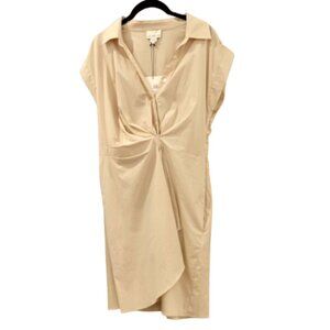 LUXELY~Haven Faux Wrap Dress In Irish Cream~CAP SLEEVES NWT Size 6